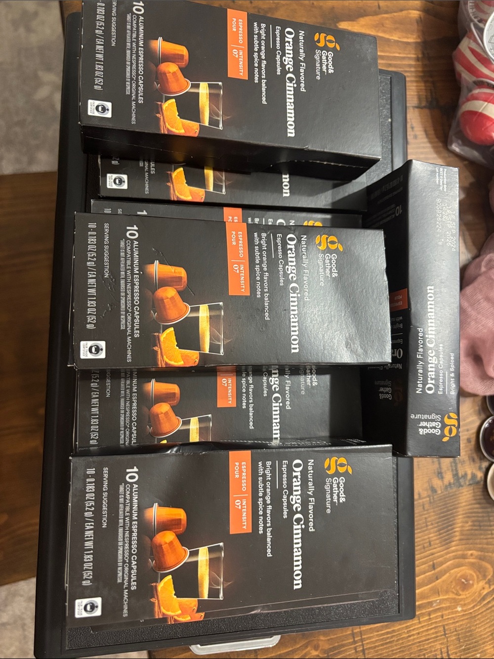 Orange Cinnamon Espresso Capsules - Black & Orange